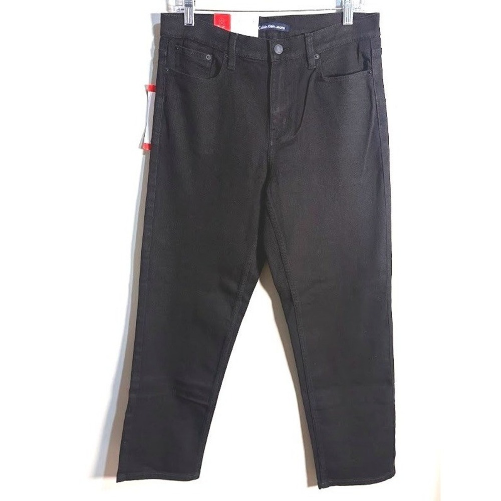 Calvin Klein Jeans Black Straight Leg‎ Denim Women's Jeans Size 8 NWT